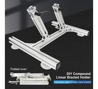 Supporto in lega di alluminio per attuatore lineare fai-da-te Motore lineare alternativo Staffa in acciaio inossidabile Staffa ad angolo regolabile