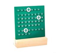 Supporto in legno acrilico per calendario ad anelli con data riutilizzabile per anelli per visibilità giornaliera e flessibilità di applicazione multi-spazio (C)