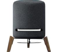 Supporto in legno per Echo Studio e HomePod 2/1ª gen., supporto da tavolo stabile suono migliore decorazione domestica (gambe in noce)