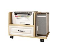 Supporto in Legno Supporto da Tavolo Mobile Host Supporto da Pavimento Supporto per Custodia Ruote in ghisa Supporto per Stampante Semplice sotto la scrivania, 4 Colori Supporto PE