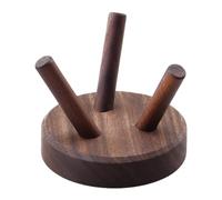 Supporto in legno - Supporto in legno a sfera, supporto in legno di cristalli | espositore per sfere di quarzo per pietre, sfera di osservazione, pendolo, supporto per pla