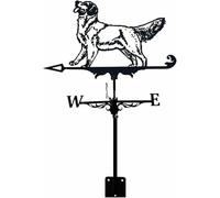 Supporto in metallo for animali, cane, banderuola, fattoria, retrò, indicatore di direzione, strumento di misurazione, colore nero, regali