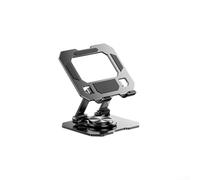 Supporto in metallo per laptop e tablet con altezza regolabile a 360 gradi girevole per uso ergonomico (nero)