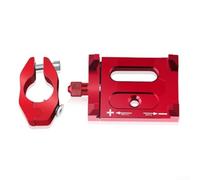 Supporto in metallo per telefono da moto, girevole a 90°, rosso | Robusto per lega di alluminio, design anti-shock, si adatta a strade accidentate, presa sicura, lunga durata
