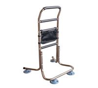 Supporto in piedi con 4 maniglie, altezza regolabile, corrimano di sicurezza per la mobilità e la vita quotidiana, capacità di carico 136 kg