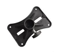 Supporto in Plastica Rotabile Treppiede Pole Dj Speaker Stand Adattatore Top Cap Vassoio Per Sistema Pa Colore Nero 175x110mm Dimensioni Build