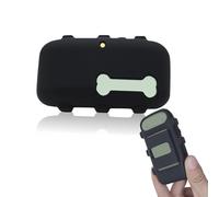 Supporto in silicone compatibile con Tractive XL GPS Dog Tracker, accessori in gomma antigraffio, custodia sicura e robusta con cinghia per collare per animali domestici e gatti (nero, 1 confezione)