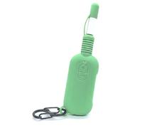 Supporto in silicone per adattatore trasmettitore Airfly SE con portachiavi | Custodia sottile in gomma, custodia portatile sicura per ricevitore Twelve South Airfly Pro per il trasporto, verde