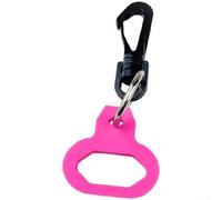 Supporto in silicone per il secondo stadio subacqueo con clip in plastica per fissare regolatori e orologi, rosa (rosa)