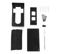 Supporto in vinile per campanello ad anello: kit staffa ABS con cuneo per mantenere la vista dritta, copertura protettiva resistente alle intemperie per un'installazione sicura,