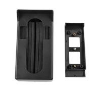 Supporto in vinile per videocitofono ad anello, staffa in ABS con orientamento dritto e struttura resistente alle intemperie, nero