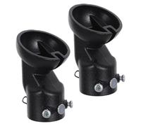 Supporto Inclinato per Ventilatore da Soffitto 2 Pezzi Nero Acciaio | Soffitti Inclinati e Volta Fino a 45°, Installazione Semplice, Stabile, Case e Ville Storiche