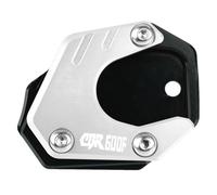 Supporto Ingrandimento Per CBR600F CBR600 F CBR 600F 2011-2013 Pad Allargatore Per Piede Cavalletto Laterale(Silver)