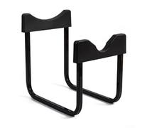 Supporto invertito per acqua in bottiglia con beccuccio, salvaspazio, supporto in ferro per erogare acqua in botte senza filettatura per un facile AC (nero)