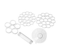 Supporto Invisibile per Composizioni Floreali Rotante, Plastica Trasparente | Design a Fori, Riutilizzabile, Rotondo, per Eventi e Decorazioni Domestiche, Kit per Principianti