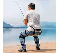 Supporto invisibile per gambe - Sgabello portatile senza sedia per pesca e campeggio - Supporta fino a 150 kg - Comodo design pieghevole per l'uso sempre e ovunque