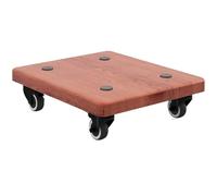 Supporto isolante per subwoofer in legno, con ruote e cuscinetti antiscivolo per assorbimento degli urti, per home theater, facile installazione (set da 2)