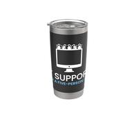 Supporto IT per un amministratore di sistema zoo per cinque persone Bicchiere termico in acciaio inox doppia parete