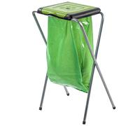 KADAX Stand separazione dei rifiuti, supporto sacchetto di immondizia stabile con cochio in plastica, supporto sacchetto della spazzatura (individualmente, verde)