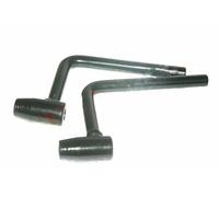 Supporto Kit Per Pedane Posteriori Verniciate Nere Per Royal Enfield Bullet