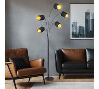 Supporto Lampada a Stelo Salotto Camera Tessuto Schermo Illuminazione Plafoniera [EEK: Non valutato]