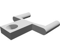 Supporto Lampada per Seghetto Bosch GST150 Adattatore LED 12mm Luce Staffa