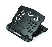 Q-Connect Supporto ergonomico per computer portatile, in plastica/nero/base girevole, 25,5 x 1,8 x 28 cm, 0,53 kg