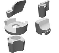Supporto Laterale Casco per Sony FDR-X3000 X1000 - Holder Cam Stampato