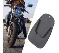 Supporto Laterale per moto Piastra Allarga Base in Acciaio Supporto | Design antiscivolo posteriore, presa per sicura a per terra, evita segni , garage o piastrelle verniciate