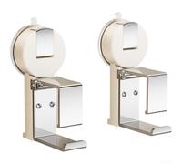 Supporto Lavabo Murale Plastica ABS 10kg Capacità(D) | Ventosa , installazione per trapano, superfici lisce, acciaio , plastica ABS