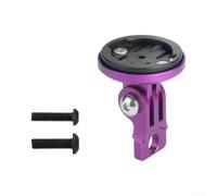 Supporto leggero in lega da 21 g per luce computer Brompton | Design multi-angolo, interruttore verticale orizzontale, visualizzazione personalizzabile, blocco sicuro (viola)