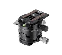Leofoto - Morsetto per panning con ingranaggi G2 con piastra a sgancio rapido NP-60 - Facile da posizionare su Leofoto Ballhead - G2+NP-60