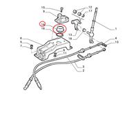 SUPPORTO LEVA CAMBIO FIAT SEICENTO - COUPE - ALFA - LANCIA ORIGINALE 46411553