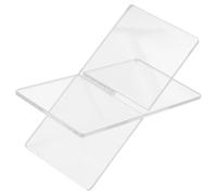 Supporto Libri in Acrilico Trasparente a Forma di Croce | Tavoli di Casa, Design Semplice e Moderno, Stabile e Salvaspazio, Libri D'arte e Album