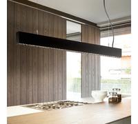 Supporto Lineare Steel Alluminio Nero 2 Luci 36W 3000K Luce Calda