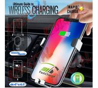 SUPPORTO LINQ in PRESA ARIA AUTO SMARTPHONE da 4.5" a 6" CARICATORE QI WIRELESS