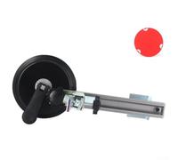 Supporto Livella a Ventosa Regolabile 360° in Alluminio per Muratura - Staffa Flessibile con Bolla Integrata per Piastrelle e fino a 18kg - Argento(B)