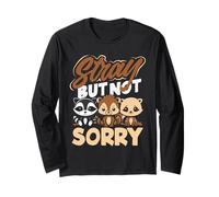 Supporto Local Street Cats Funny garbage gang design Maglia a Manica