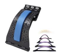 Supporto lombare con 96 punti di massaggio, regolabile in quattro direzioni, utilizzato per correggere la postura e rilassare mente e corpo.(Blau)