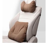 Supporto Lombare e Poggiatesta Auto per Audi S5 4door 2007-2016, Morbido Set di Cuscini per Schiena e Collo con Cinghie Regolabili,Brown