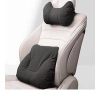 Supporto Lombare e Poggiatesta Auto per Benz GLS 2016-2019, Morbido Set di Cuscini per Schiena e Collo con Cinghie Regolabili,Black