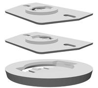 Supporto Luce per Rockbros Q2S Compatibile Thule Pack Pedal Portapacchi