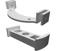 Supporto Luce Posteriore Bici per Portapacchi Barra 8mm Estensione Stampato
