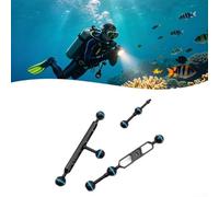 Supporto Luce Sub con Teste Sferiche da 25mm | Alluminio 6061 aviazione, resistenza marina, teste sferiche stabili, finitura anodizzata dura(C)