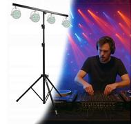 SUPPORTO LUCI DJ A T STATIVO TREPPIEDE 2,65 MT. MAX EFFETTI LUCE modello T