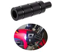 Supporto Luci Moto Universale Accessori Ausiliari in Alluminio per Faretti Fendinebbia per Parafango Anteriore Radiatore (Nero)
