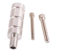 Supporto Luci Moto Universale Accessori Ausiliari in Alluminio per Faretti Fendinebbia per Parafango Anteriore Radiatore (Argento)