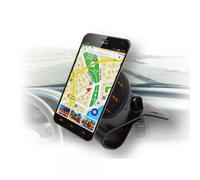 Techly 106787 Supporto Magnetico a Clip, per cruscotto Auto, per Smartphone Nero
