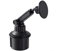 Supporto magnetico a clip per portabicchieri da auto con rotazione di 360 gradi che fornisce un posizionamento stabile e conveniente del dispositivo (aspirazione magnetica)