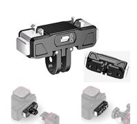 Supporto magnetico a sgancio rapido con blocco di sicurezza per Insta360 X5/ACE PRO/ACE PRO2, base per fotocamera panoramica Base magnetica con vite da 1/4" e supporto pieghevole a doppio artiglio